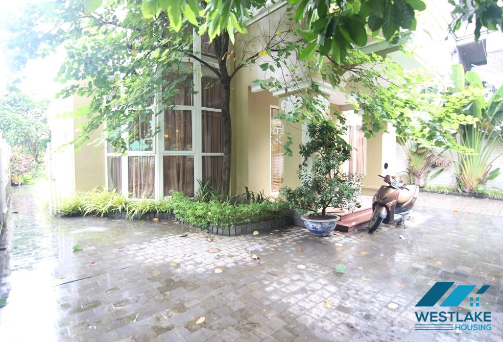 Charming house with big yard for rent in Ciputra, Tay Ho