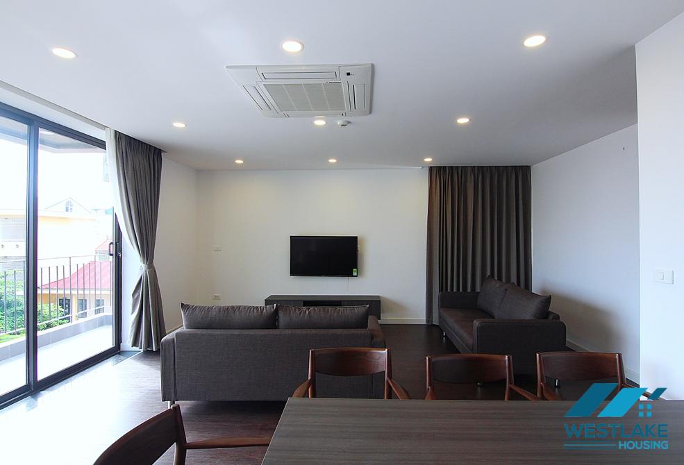 Balcony with lake view 2 bedrooms apartment for rent in To Ngoc Van, Tay Ho