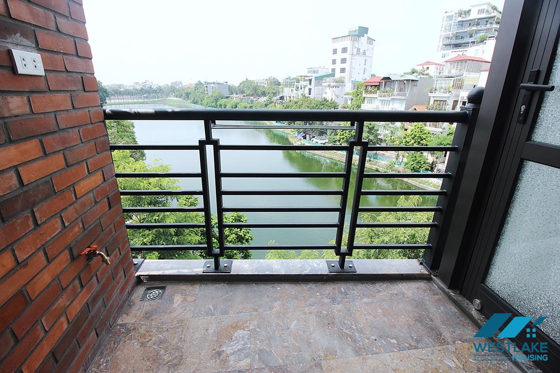 Lake view 1 bedroom apartment for rent in Yen Phu village, Tay Ho