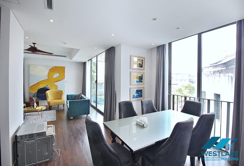 Morden three bedrooms apartment for rent in Xuan Dieu st, Tay Ho