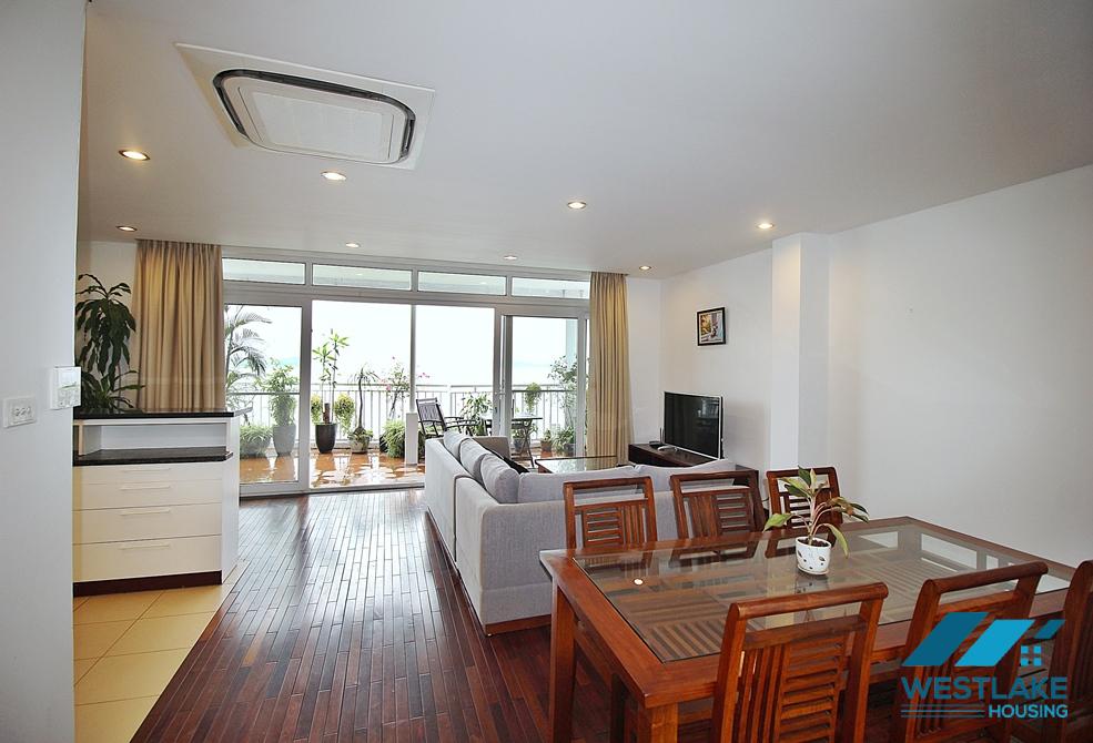 High-end and lake view 2 bedroms apartment for rent in Quang Khanh, Tay Ho