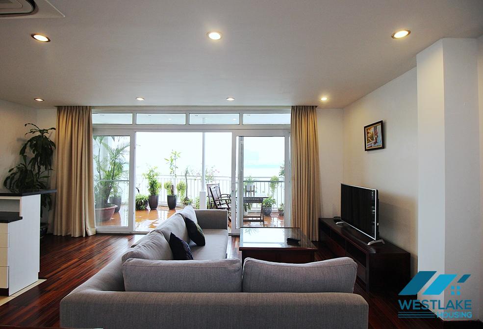 High-end and lake view 2 bedroms apartment for rent in Quang Khanh, Tay Ho