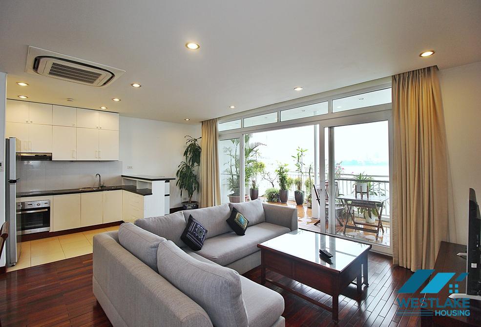 High-end and lake view 2 bedroms apartment for rent in Quang Khanh, Tay Ho