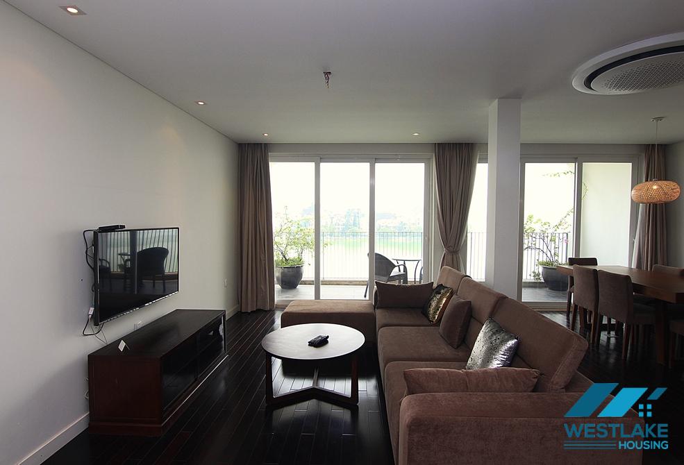 A lake view 2 bedroom apartment for rent in Quang An, Tay Ho