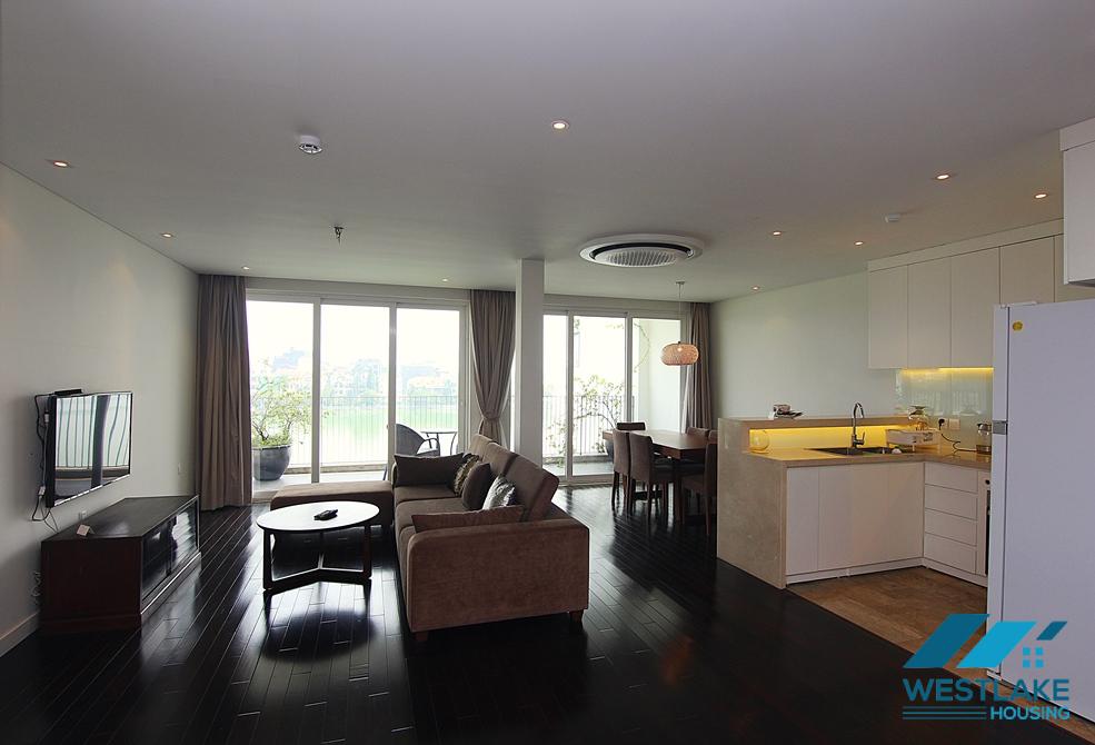 A lake view 2 bedroom apartment for rent in Quang An, Tay Ho