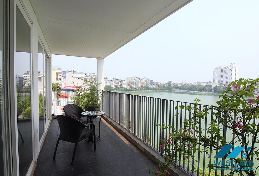 A lake view 2 bedroom apartment for rent in Quang An, Tay Ho