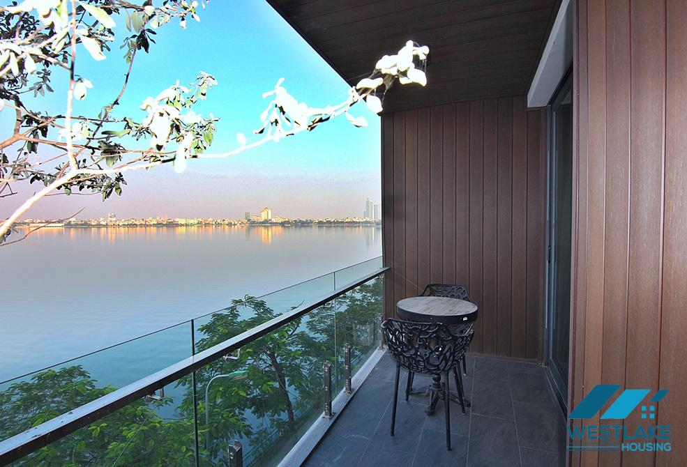 Lake view one bedroom apartment for rent in Nguyen Dinh Thi st, Tay Ho