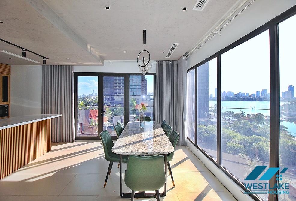 Spacious 2 bedroom aparment with lakeview for rent in Tay Ho area.