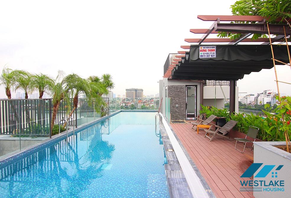 Lake view aprtment with big balcony for rent in Tu Hoa st, Tay Ho