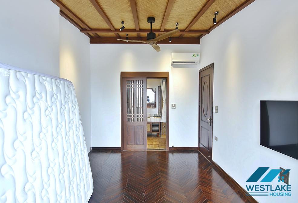 The top floor 2 bedrooms apartment in Yen Phu village for lease