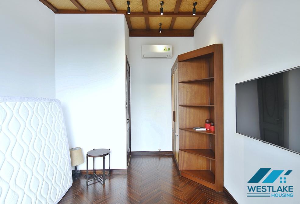 The top floor 2 bedrooms apartment in Yen Phu village for lease