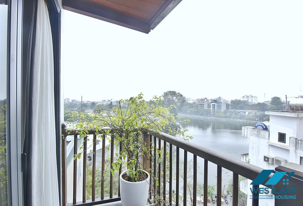 The top floor 2 bedrooms apartment in Yen Phu village for lease