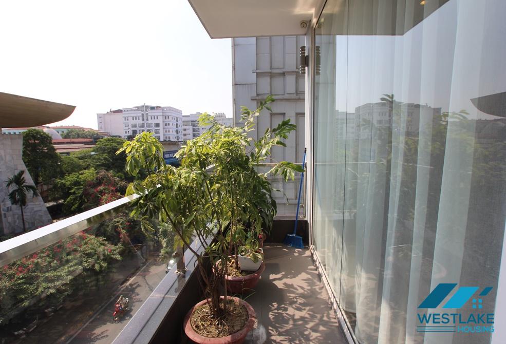 High quality aparment for rent in old quarter Hoan Kiem, Hanoi with 2 bedrooms, large balcony