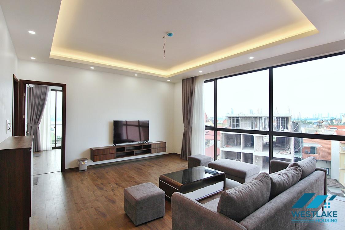 Lake view and high floor 3beds apartment for rent in Dang Thai Mai st, Tay Ho