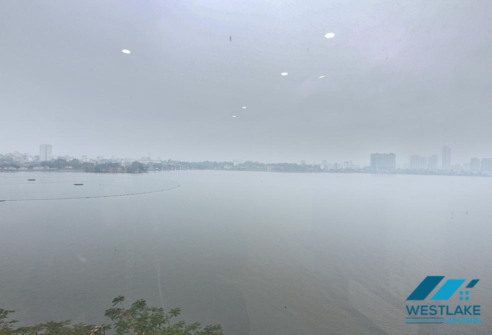 Lake view and bright 2 bedrooms apartment for rent in Vu Mien area, Tay Ho