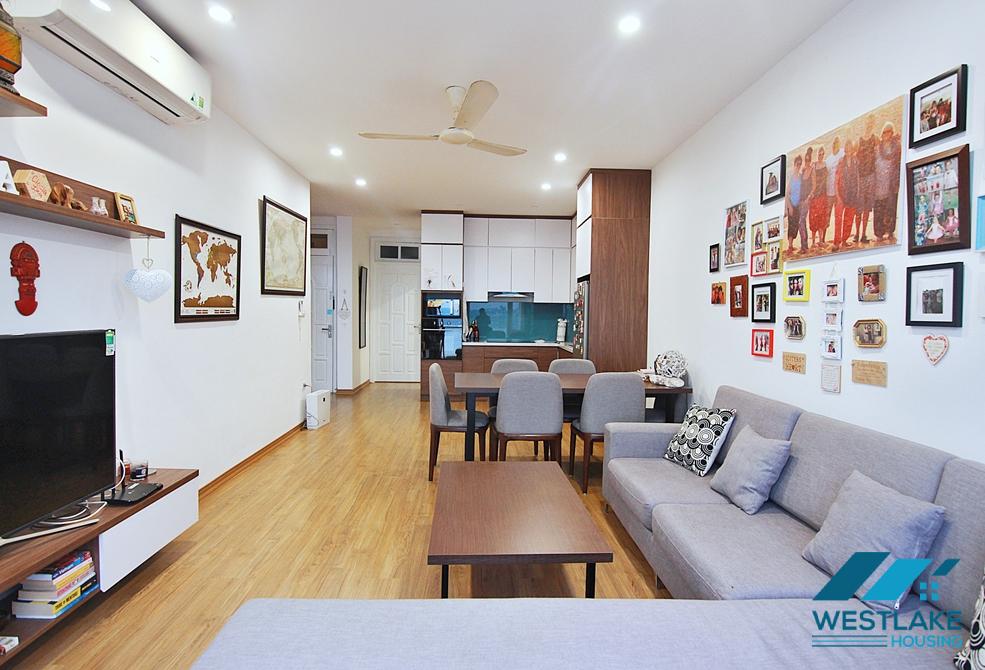 Lake view and bright 2 bedrooms apartment for rent in Vu Mien area, Tay Ho