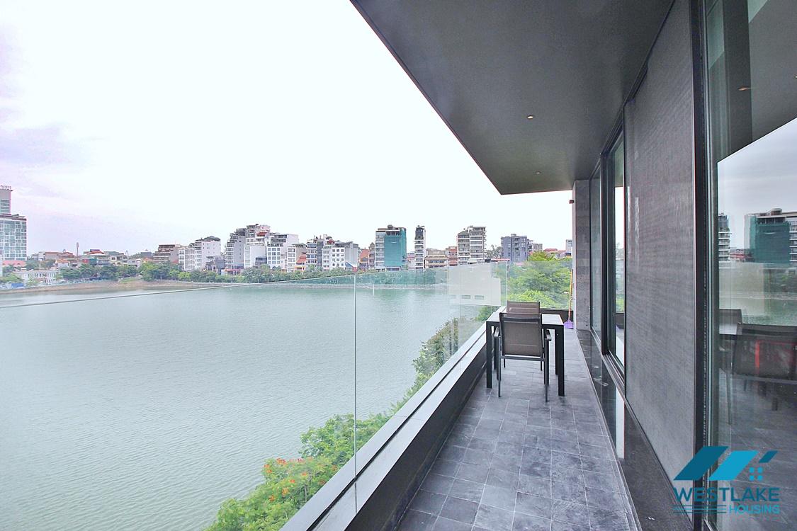 Top floor and lake view two bedrooms apartment for rent in Tu Hoa, Tay Ho