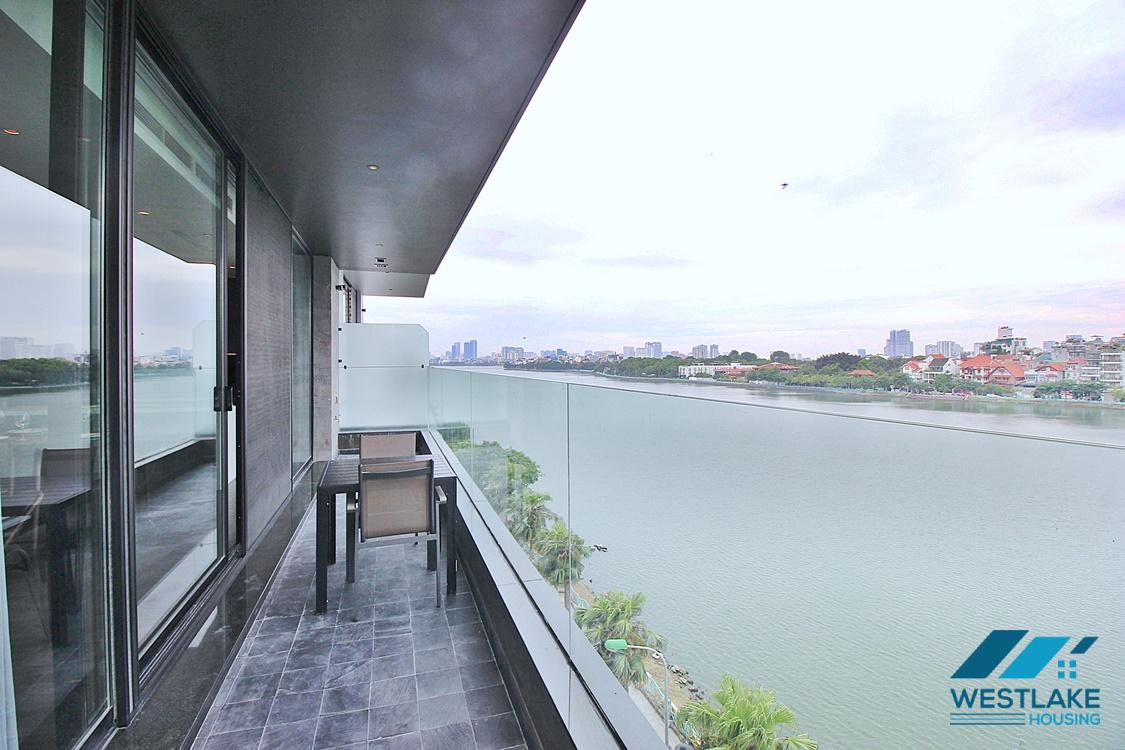 Top floor and lake view two bedrooms apartment for rent in Tu Hoa, Tay Ho