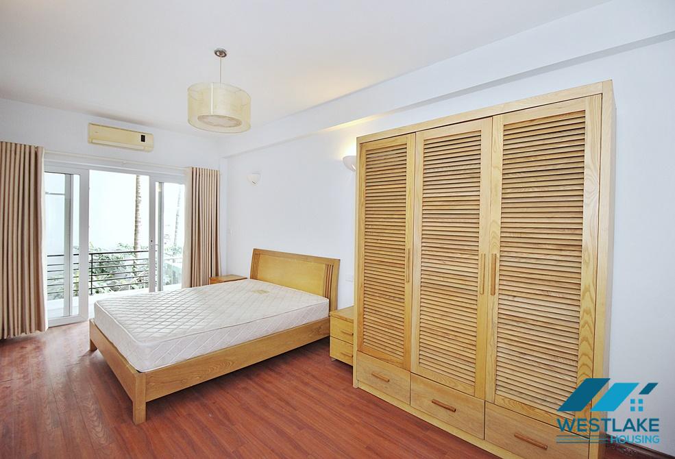 Spacious two bedroom apartment with lake view for rent on Nhat Chieu