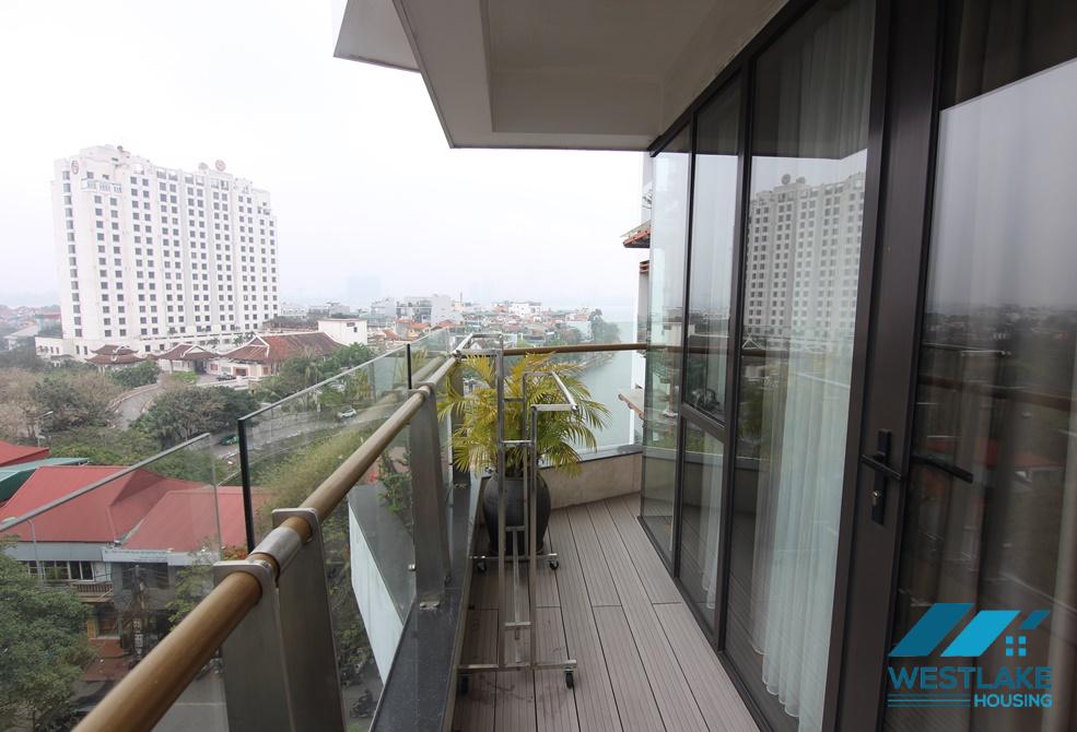 Nice serviced apartment (8th floor) for rent in Xuan Dieu st, Tay Ho