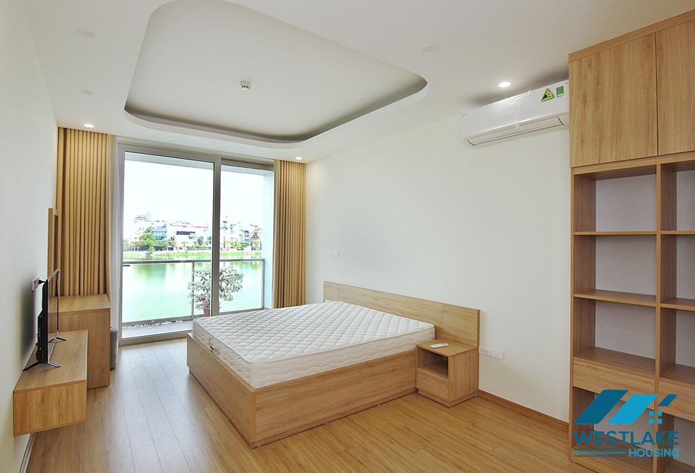 Gorgeous lake view 4 beds apartment for rent on Quang An, Tay Ho