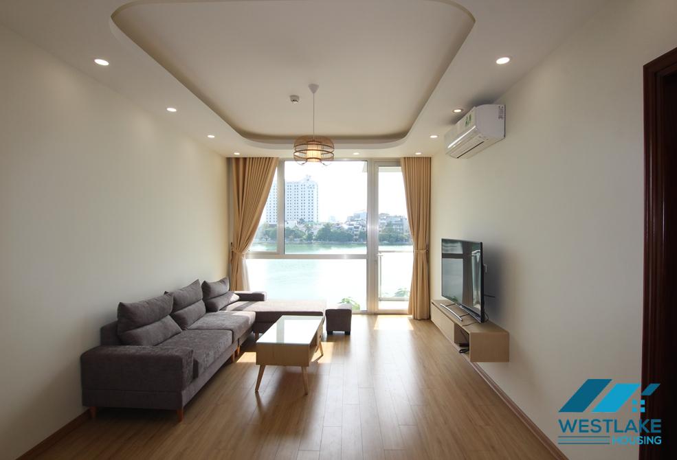 Gorgeous lake view 4 beds apartment for rent on Quang An, Tay Ho