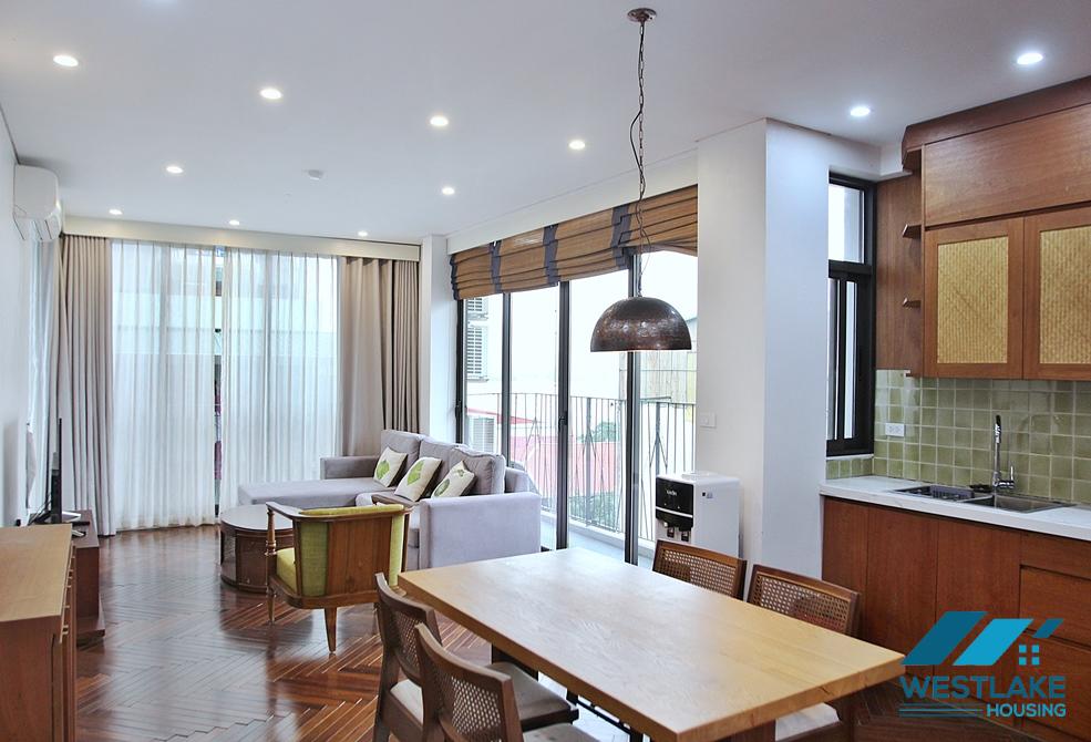 Lake view two bedrooms apartment for lease in Xom Phu, Dang Thai Mai area