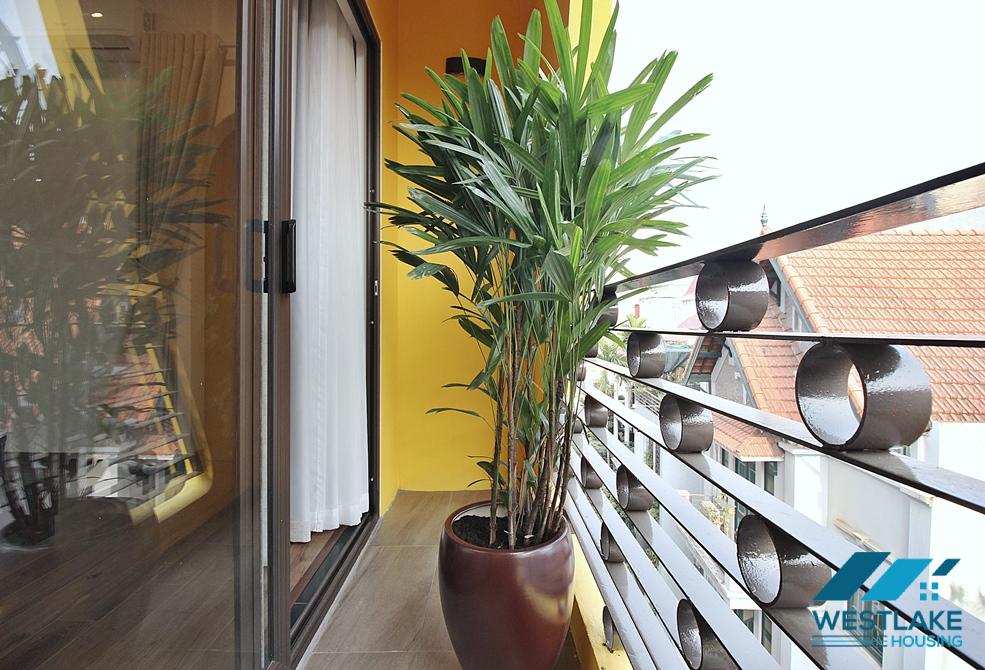 An interesting duplex 1 bedroom apartment for rent on Dang Thai Mai street