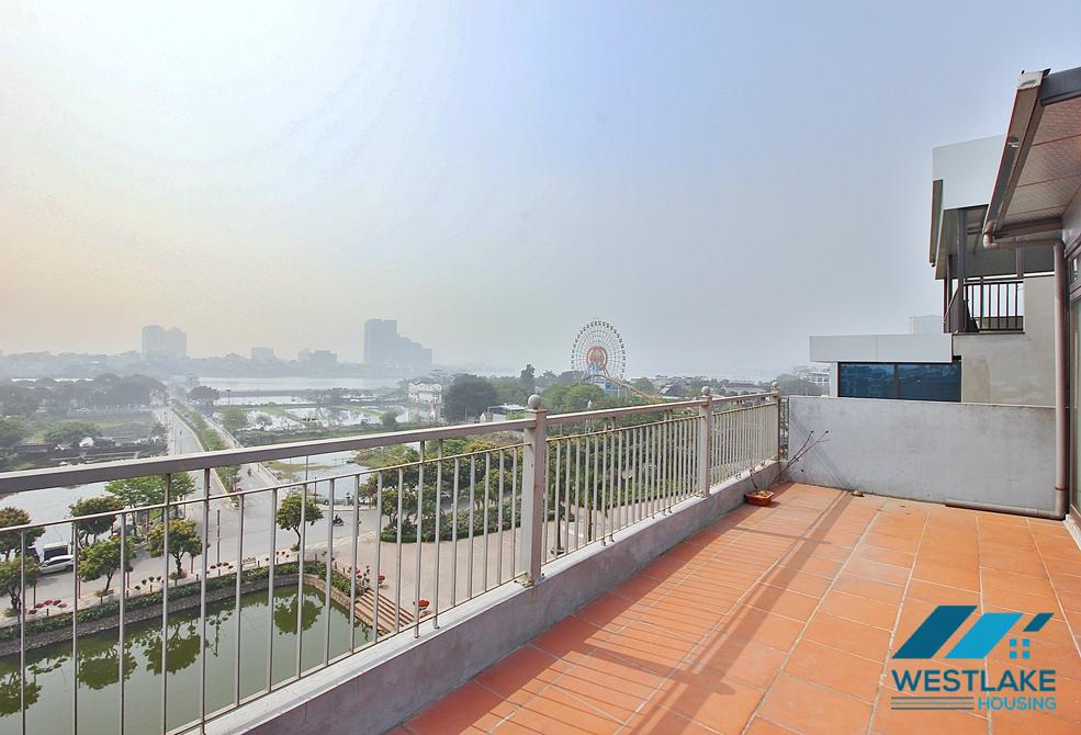 High-end studio with big terrace for rent in Trinh Cong Son st, Tay Ho