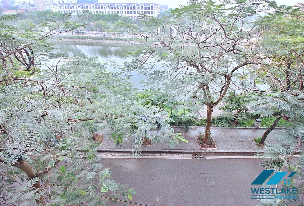 Lake view 1bed apartment for rent in No.57 Trinh Cong Son st, Tay Ho