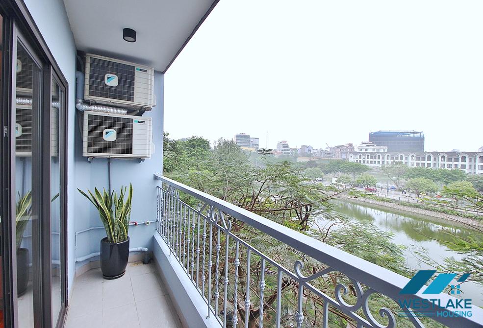 Lake view 1bed apartment for rent in No.57 Trinh Cong Son st, Tay Ho