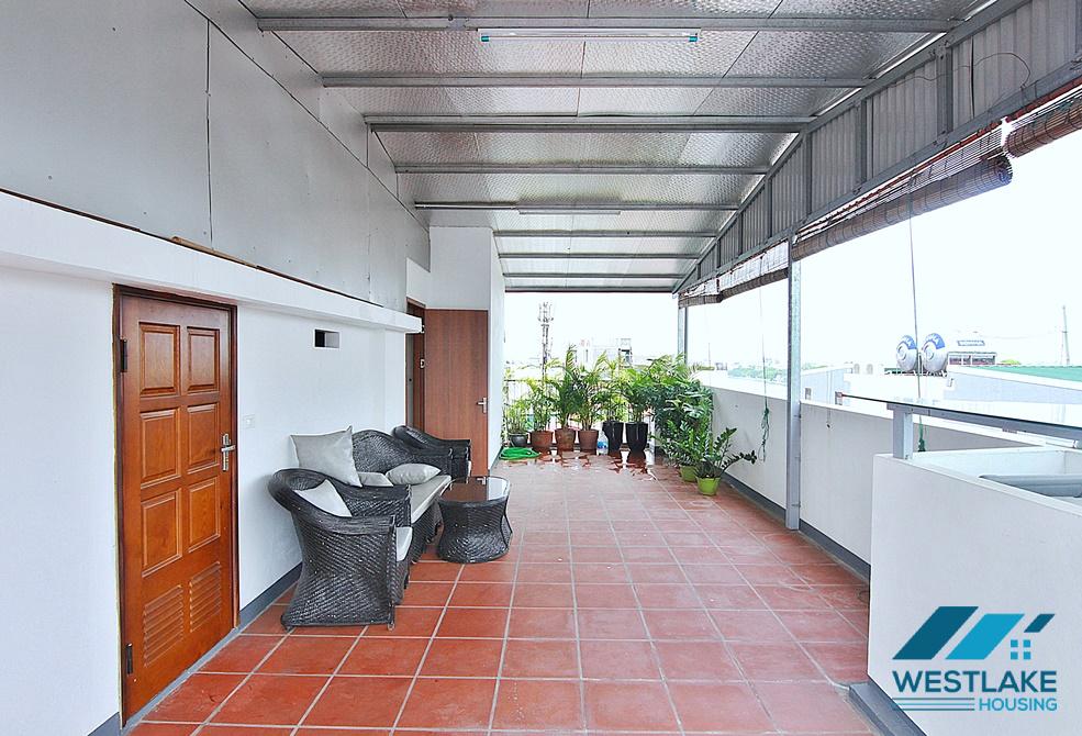 One bedroom apartment with huge balcony for lease in Tu Hoa, Tay Ho