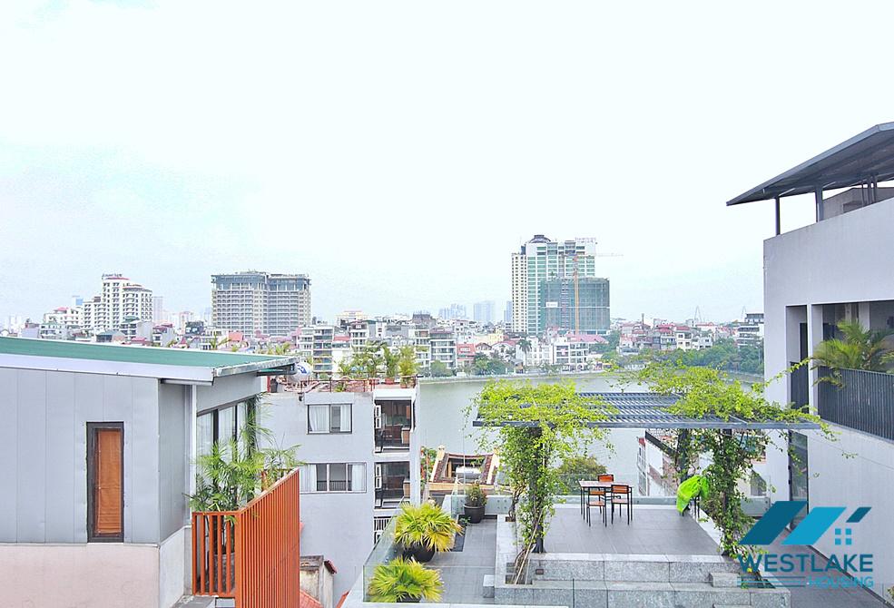 One bedroom apartment with huge balcony for lease in Tu Hoa, Tay Ho