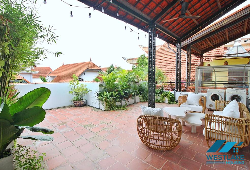 French 4beds villa for rent in To Ngoc Van st, Tay Ho