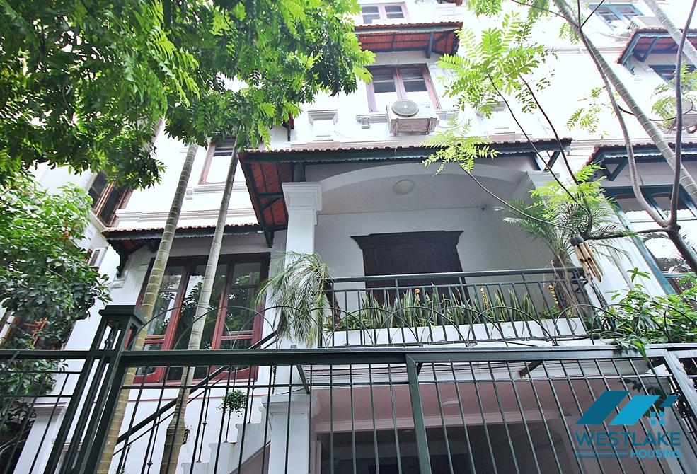 French 4beds villa for rent in To Ngoc Van st, Tay Ho