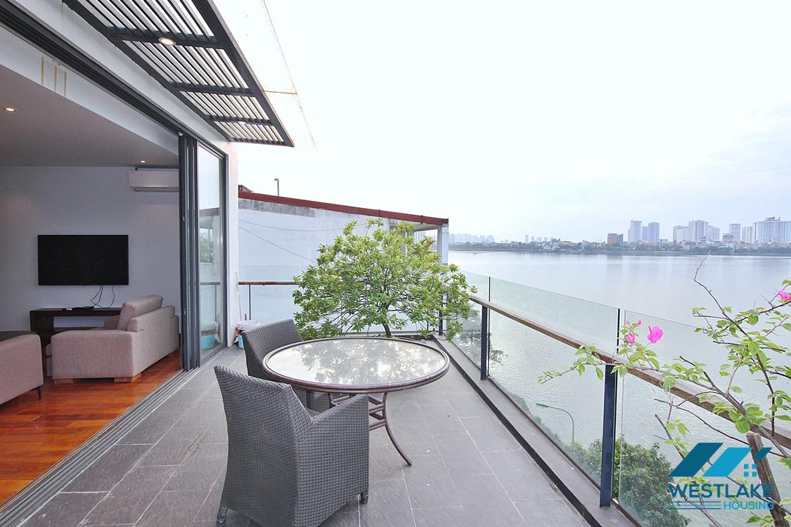 Top floor one bedroom apartment for rent in Tay Ho district, Ha Noi