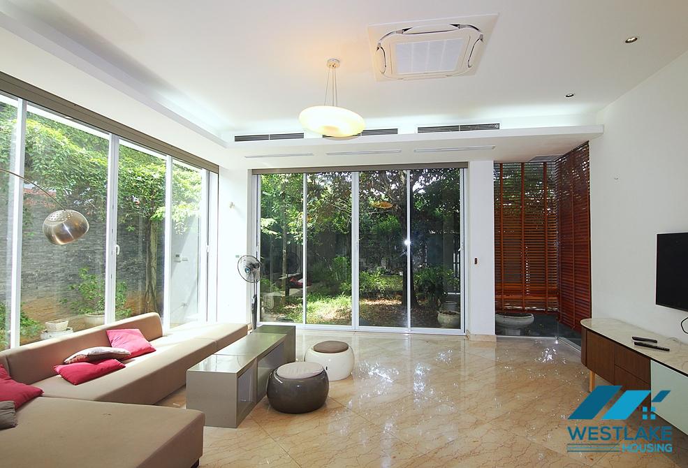 Garden 5 bedrooms house for rent in Au Co st, Tay Ho