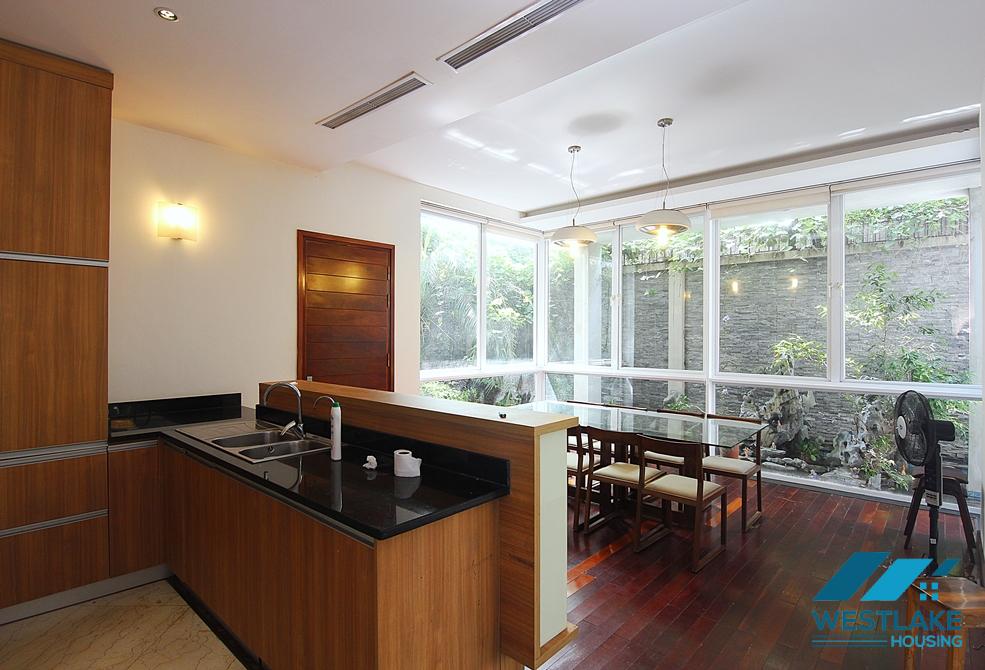 Garden 5 bedrooms house for rent in Au Co st, Tay Ho