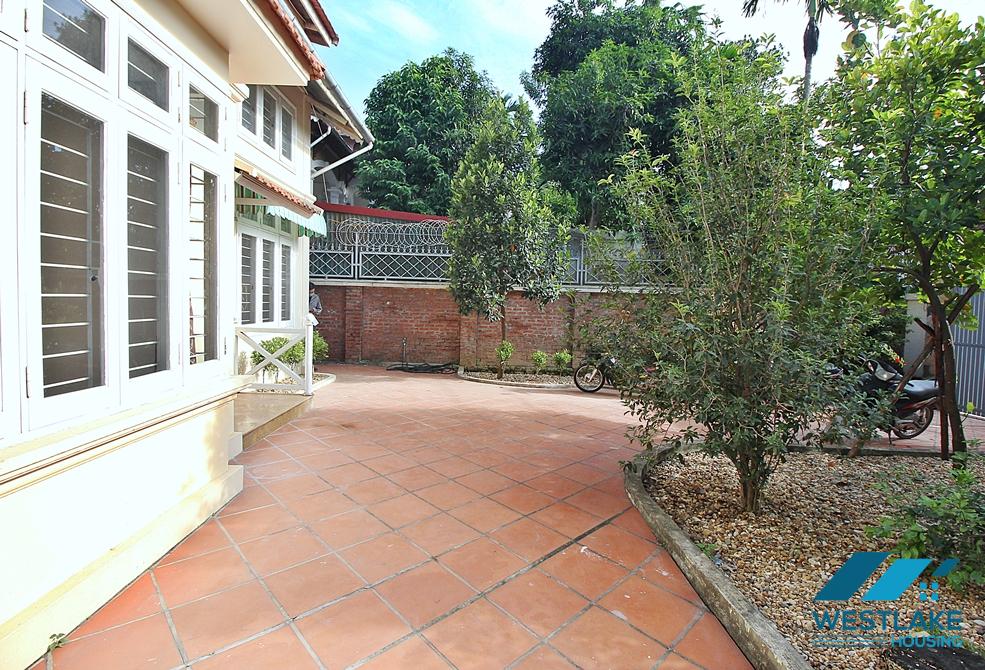 Garden 4 bedrooms house for rent in Au Co st, Tay Ho