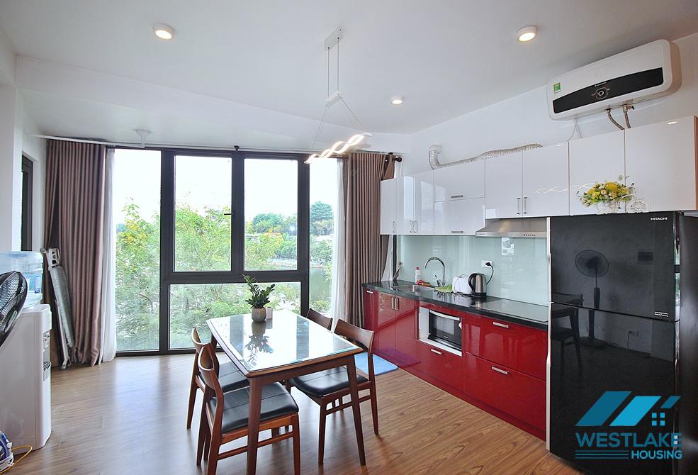 A lake view 1 bedroom apartment in Vu mien, Tay ho