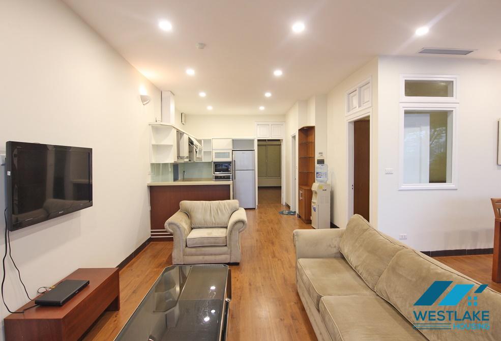 Lakeside serviced apartment with large yard for rent in Tay Ho, Ha Noi