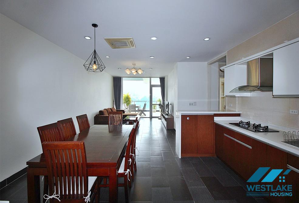 High quality 3 bedroom apartment with lake view in Quang An, Tay Ho