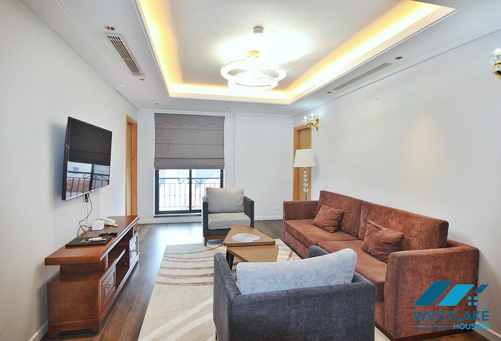 Lake view 3 bedrooms apartment with huge balcony for rent in To Ngoc Van st, Tay Ho