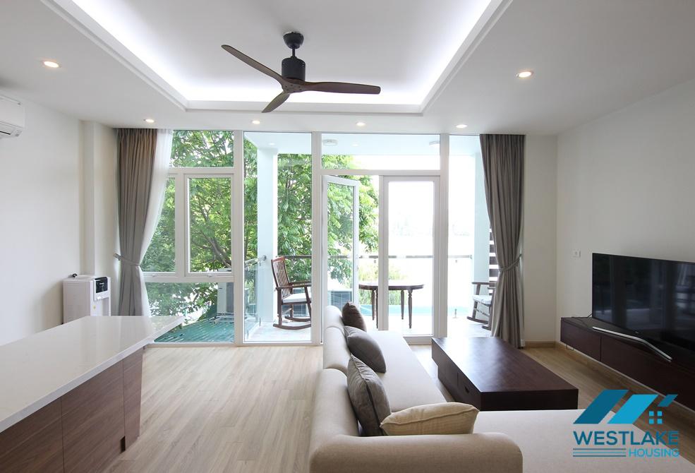 Lakeview and bright, 02 bedrooms apartment for rent in Tay Ho.