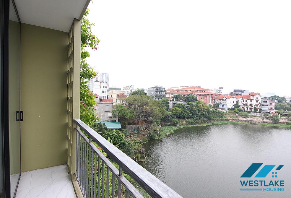 Morden and Brand new Studio with lakeview for rent in Au Co street, Tay Ho district.