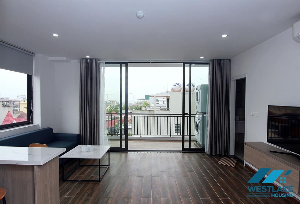 High floor and bright 1 bedroom apartment for rent in To Ngoc Van st, Tay Ho