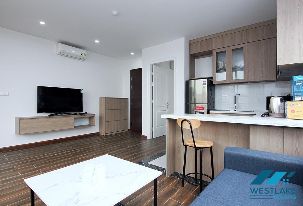 High floor and bright 1 bedroom apartment for rent in To Ngoc Van st, Tay Ho