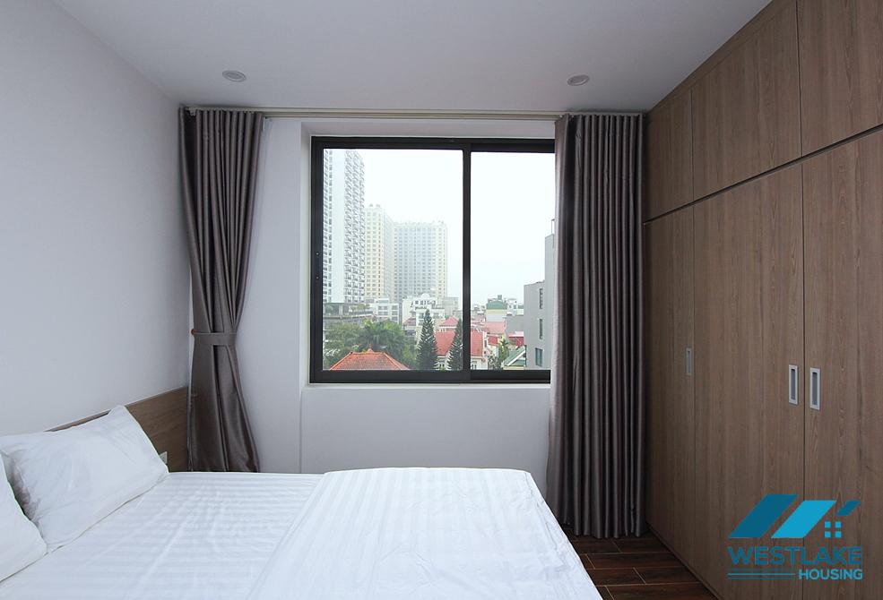 High floor and bright 1 bedroom apartment for rent in To Ngoc Van st, Tay Ho