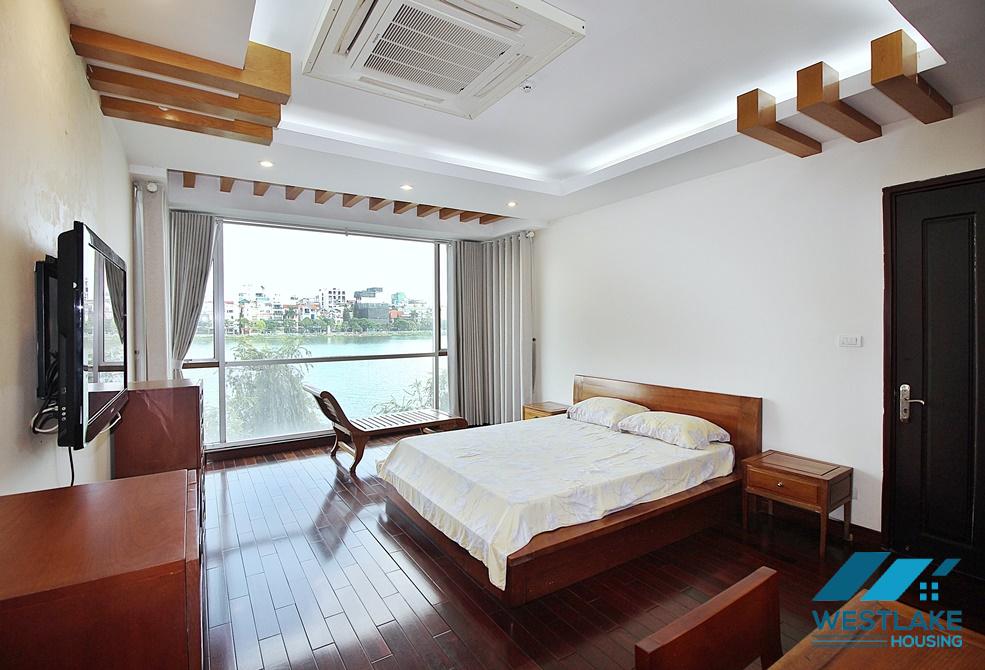 Good quality apartment on the 2nd floor with lake view for rent in Tay Ho District