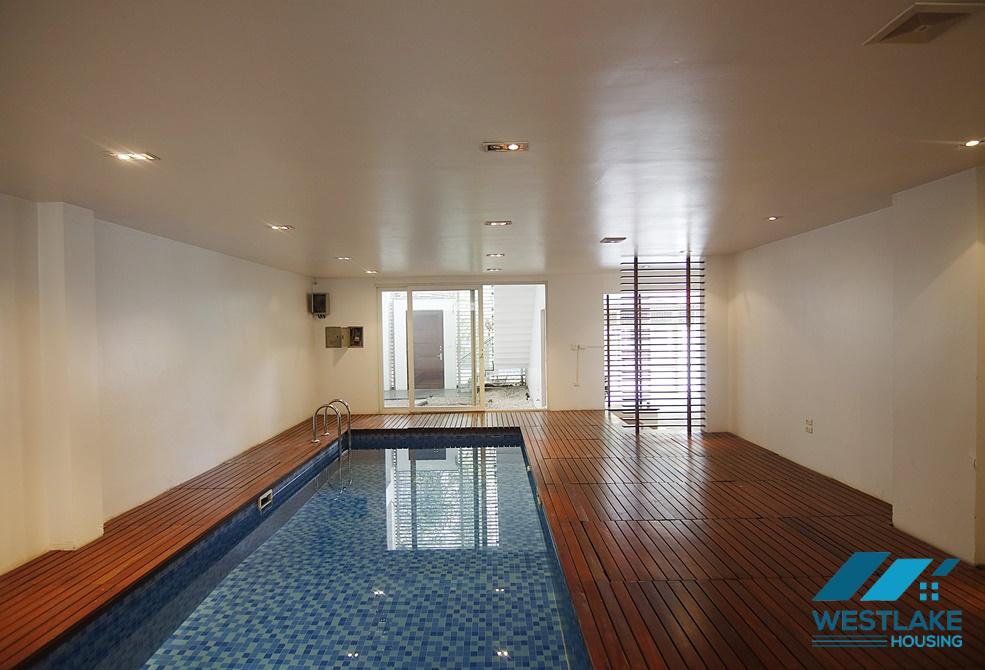 A wonderful mansion with indoor swimming pool for rent in Tay Ho